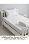 100% Cotton Muslin Elastic Single Bed Sheet and Scalloped Pillowcase Set 90X190 cm White - 5