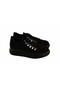 Women's Sport Casual Suede Shoes Black Color - 3