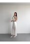 Bel Drapeli Maxi Elbise - 5