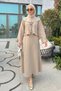 Baby Collar Detailed Double Set Y0141 - Beige - 2