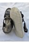 Four-Strap, Velcro, Orthopedic, Stylish Design, Comfortable Faux Leather Sandals. - 4