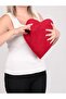 Heart Shaped Comfort Pillow with Front Pocket, Soft Fiber Filled Hugging Pillow - 4