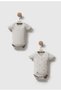 Uzak 2-Piece Short Sleeve Body Mnb7169 Gray