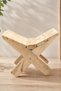 Şanlıurfa Handmade Solid Wood Stool Lectern |   Natural Wood Seat |   Decorative and Durable - 2