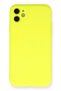 Ilkeshop iPhone 11 Case Nano Velvet Silicone (213050) - Yellow