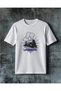 Locomotive Train Printed Oversize T-Shirt