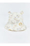Ecru Ear Detailed Baby Boy Bucket Hat