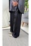 Gold Button Self-Patterned Women's Black Suit 26Kgstkm3201 - 5