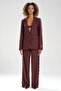 Women's Eyelet Lace Detailed Lined Design Blazer Jacket - 5