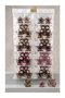 3-Piece Flower Hair Claw Clip Set - 1 Large & 2 Small Non-Slip Floral Hair Accessories - 3