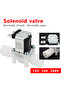 DC-12V 1PC Plastic 12V 24V 220V Electric Magnetic Water Control Valve Solenoid Valve Switch Normally - 8