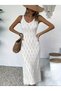 Women's Strappy V-Neck Long Dress Knit Dress - 5