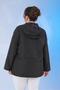 Women's Plus Size Raincoat with Pocket Detail - 4