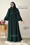 Hifa Balloon Sleeve Dress Shawl Gift Set Emerald Green