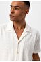 Apaş collar knitted patterned men's shirt - 5