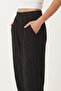 Comfortable Crinkle Shalwar Trousers with Pockets Lfw0024 Black - 3