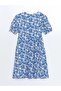 V-Neck Floral Dress (S5) - 6