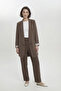 Classic Mink Suit with Shawl Collar and Pocket Detail 1103
