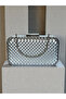 Silver Embossed Leather Women's Evening Dress Bag Wedding Engagement Graduation - 7