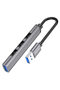 HB26 - Multi-Function Hub Converter, 4-in-1, USB-A To USB-A 3.0 + USB-A 2.0 * 3, Support Up To 1Tb Hard Drive