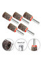 5Pcs 15mm Flap Wheels Shank Mounted Sanding Disc Abrasive Wheel 80 Grits For Electric Drills Benc... - 4