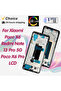 شاشة X6Pro سوداء F-AMOLED AMOLED لهاتف Poco X6 وRedmi Note 13 Pro 5G، قطع غيار بديلة للشاشة الرقمية - 8