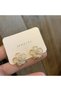 Women's Gold Framed Pearlescent White Flower Earrings Minimalist Stylish Design - 5