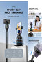 P03 Smart Auto Face Tracking Tripod with AI 360° Rapid Tracking, Gesture Control, LED Light Universal 1/4" Mount for Smartphones & Cameras - 5