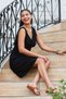 V-Neck Mini Dress with Gipeli Waistband - 5