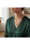 Women's Steel Necklace with Pearls and Zircon Stones |   Anti-Tarnish, Anti-Allergic, Gold-Plated - 5