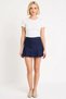 Women's Shorts Skirt High Waist Layered Flounce Mini Length Denim Plain Pattern Comfort Woven Extra Short Cut - 4