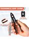 Wire Stripper and Cutters, 10-22 AWG Wire Stripper Tool, Flush Cutter with Safety Lock - 4