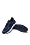 Otranto Navy Blue Knitwear Men's Sneaker Casual Shoes Leather Lined - 6