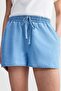 Ecko Red Poly Regular Fit Elastic Waist 100% Cotton Women's Blue Denim Shorts - 2