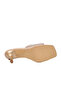 Gold Stone Embellished Women's Heeled Slippers Pc-55768 Z - 5