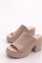 D21102 Women's Heeled Slippers - 4