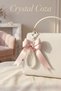 Handmade Pink Bow Pearl Bag Charm – Korean Style Bag Charm Keychain Bag Ornament Y2K Coquette Accessory - 2