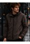 Water Repellent Oversize Men's Hooded Raincoat