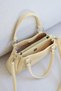 Women's Silver Ring Detailed Handbag Curved Design Stylish Daily Shoulder Bag En28 Size15 - 5