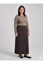 Plus Size Women's Cotton Skirt with Elastic Waist