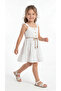 Girls' Dress with Buttons - 2