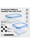 Glass Food Storage Container Set with BPA-Free Locking Lids, 100% Leakproof, Airtight (Set of 6) - 9