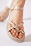 Dones Women's Flip Flops with Troc Shoes Beige - 4