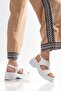 24414-571 White Daily Wedge Heel Women's Sandals - 2