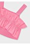 Girl's Strappy Tshirt Pink - 4