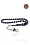 Original Simple Erzurum Oltu Stone Barley Cut Silver Tassel Prayer Beads 201025519