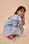 Strawberry Embroidery Cotton Dress Blue - 7