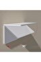 Folding Wall Hanging Dining Table - Small Apartment, Study Note Table (White - 80 * 40 cm) - 5
