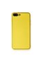Apple iPhone 7 Plus Case Coco Leather Silicone Cover - Yellow