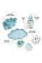 Lunch & Snack Box W/Straw Bottle Playground Blue - 3